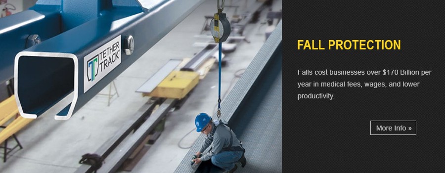 Fall Protection - Tether Track™ fall protection systems by Gorbel. Gorbel fall protection systems utilize a rigid rail system for fall arrest applications. 